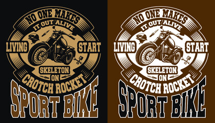 Crotch Rocket Sports Bike T-Shirt Design