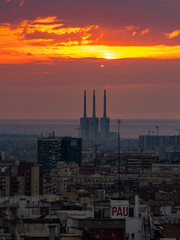 Amanecer en Barcelona