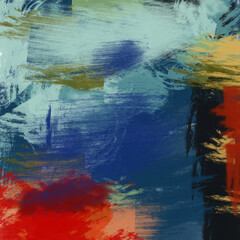 Abstract acrylic painted brush background
