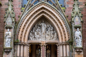 Exterior of Inverness Cathedral in Scotland, UK