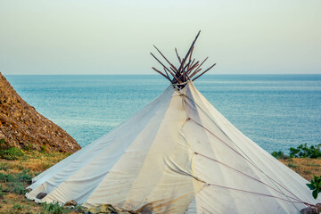 Wigwam by the sea