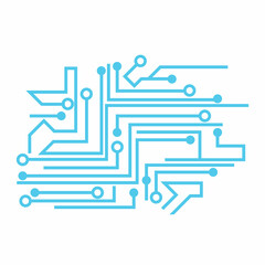 Digital Circuit Board Background Technology Illustration from electric circuit design