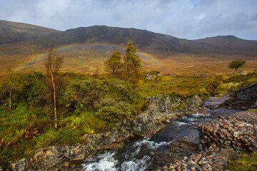 Rainbow in Glencoe, Scotland