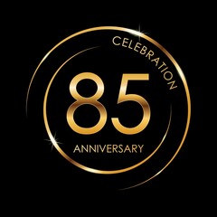 Template logo 85th Anniversary, Logo Vector Illustration, EPS 10