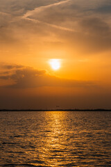 Obraz premium Sunset in the Venice Lagoon. magic