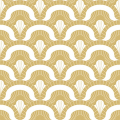 Abstract seamless gold pattern in Asian style. - 470929944