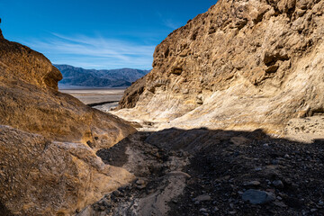 Fototapeta na wymiar Golden Canyon and Gower Gulch Trails, Death Valley National Park, California