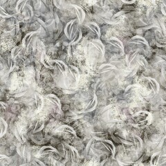 Seamless neutral and white grungy classic abstract surface pattern design for print. High quality illustration. Monochrome earth colored design with white pattern design overlay. Repeat graphic swatch