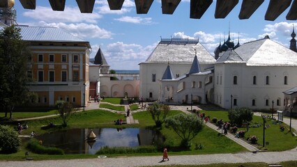 Ancient historical building of orthodox church cathedral in Russia, Ukraine, Belorus, Slavic people...