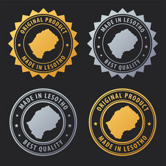 Made in Lesotho - gold and silver stamp set. Best quality. Original product.