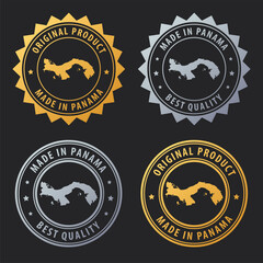 Made in Panama - gold and silver stamp set. Best quality. Original product.
