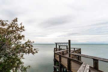 Waiting for the storm On the sea in Lignano Sabbiadoro.