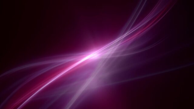 Dreamy glowing abstract blurred lines gradient rays seamless looping animation copy space background.