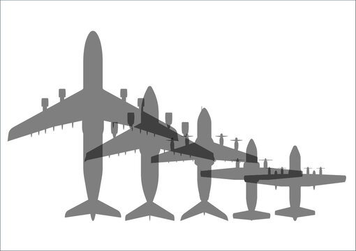 NATO military transport planes C-5, C-17, A400M, C-160, C-130, comparison