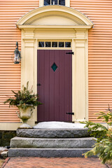 Fototapeta na wymiar entrance of a typical residential house America