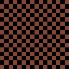Brown and Black checkerboard seamless pattern background. Vector illustration.