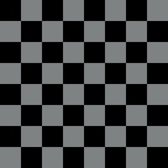 Gray and Black checkerboard seamless pattern background. Vector illustration.