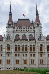 Fototapeta premium South wing of Hungarian parliament detail