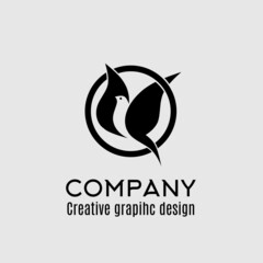 The perfect bird logo vector design is suitable for any logo related to birds.
