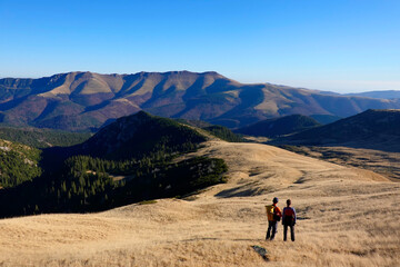 Autumn landscape in National Park Retezat, Romania, Europe	
