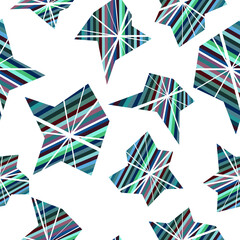 seamless abstract pattern of multicolored shapes in the form of shards on a white background for prints on fabrics, clothing, packaging and for interior decoration