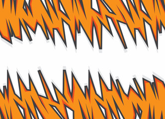 Abstract background with orange graffiti art pattern
