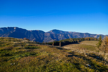 Mountain landscape in Austria. Alps, landscape on a sunny day.