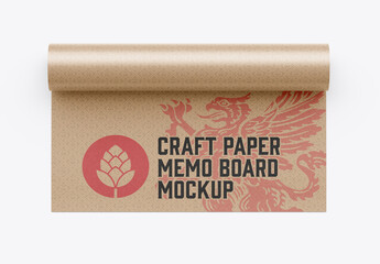 Craft Paper Roll Mockup