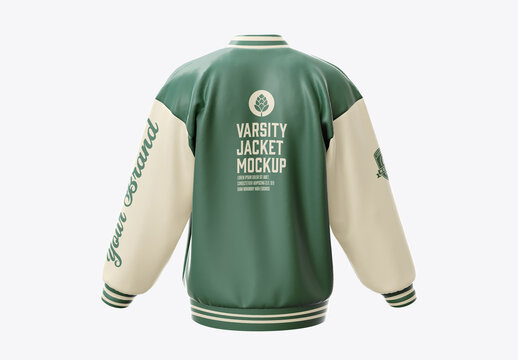 Men's Zipped Bomber Jacket Mockup