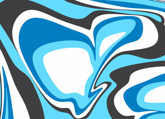 An illustration of abstract blue oil paint texture