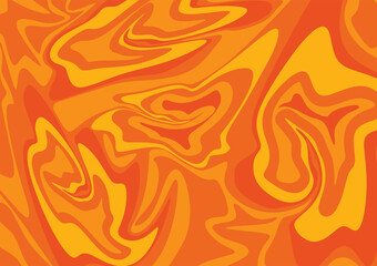 An illustration of abstract orange oil paint texture