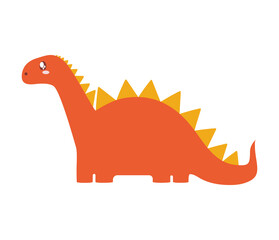nice orange dinosaur