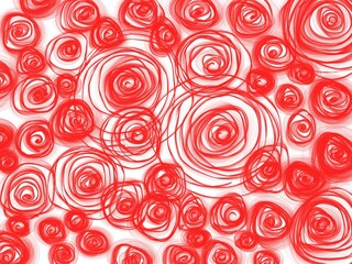 Rosen rot auf weißem Grund Valentinstag