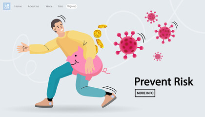 person running in the air