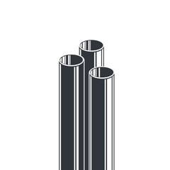 metal pipes vector illustration design web element