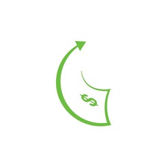 growing money  icon vector illustration