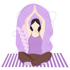 yoga and fitness. Healthy life style 