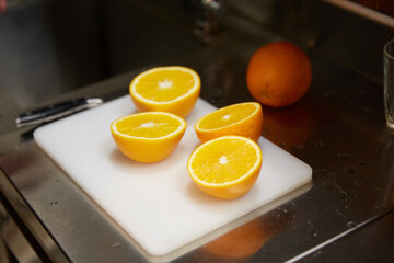 Coffeeshop orange fresh