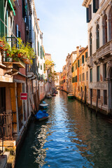 Obraz premium World famous water channels of Venezia, Veneto, Italy.