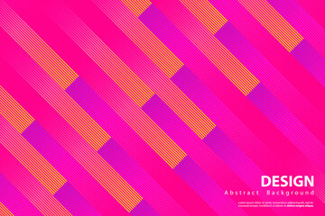 Abstract colorful stripes halftone gradients background. Vector illustration