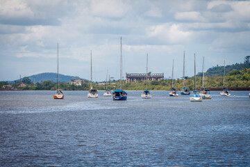 Obraz premium boats on the lake