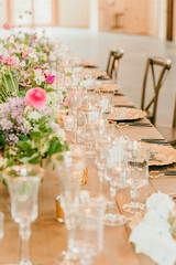 wedding reception dinner table decorations 