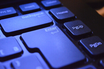 keyboard with button