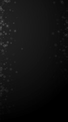 Magic stars sparse Christmas background. Subtle fl