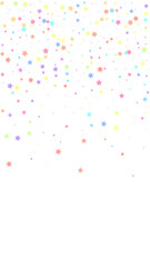 Festive stunning confetti. Celebration stars. Colo