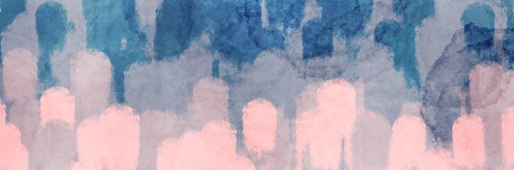 Abstract background painting art with gradient blue and beige paint brush for December sale poster, banner, website, phone case design.