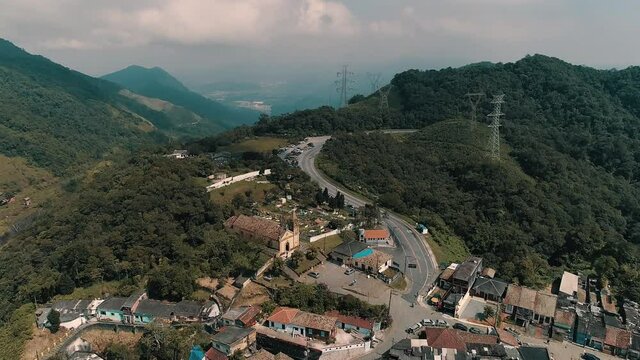 Aerial footage of Paranapiacaba
