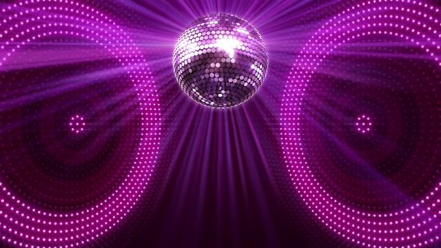 Mirror Ball Disco Lights Club Dance Party Glitter Background
