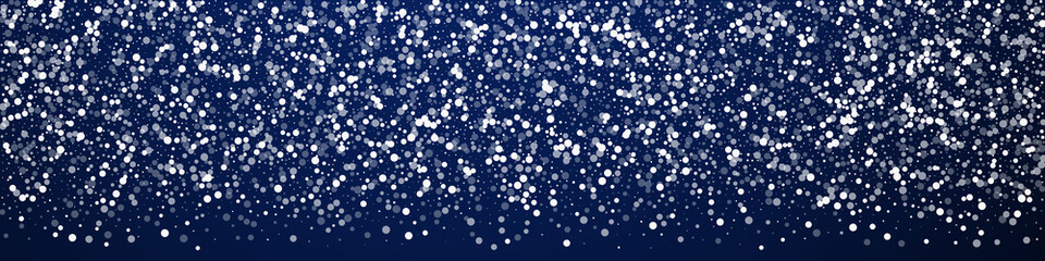 Random white dots Christmas background. Subtle fly