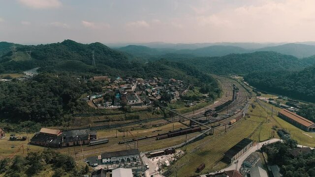 Aerial footage of Paranapiacaba
